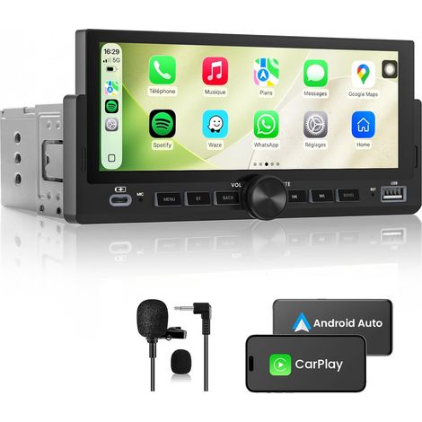 Autoradio 1 DIN, CarPlay Voiture (1/5)