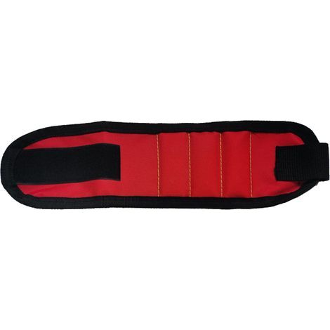 Bracelet magnétique à 3 rangées en tissu Oxford, outil universel réglable, ceinture de poignet pour les réparations et l'entretien (1/5)