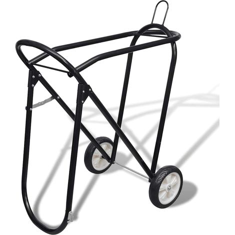 Soporte metálico y plegable para silla de montar a caballo (1/4)