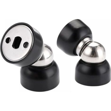 Set di 2 fermaporta magnetici resistenti – Mini fermaporta in acciaio inox con viti, fermaporta magnetici resistenti per camera da letto, bagno, cucina e ufficio.