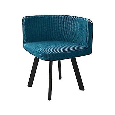 bluehousse De Chaise Scandinave Velours 1 Pieces Blanche Bureau Fauteuil Chaise Couverture Extensible Dossier Housse De Chaise Salle A Manger, Pou (1/5)