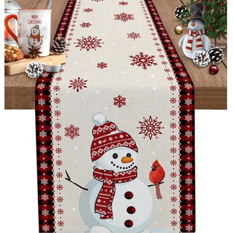 Weihnachtstischläufer, Weihnachtstischdecke, Weihnachtsdekoration, Weihnachtstischwäsche – 33 x 183 cm (1/5)