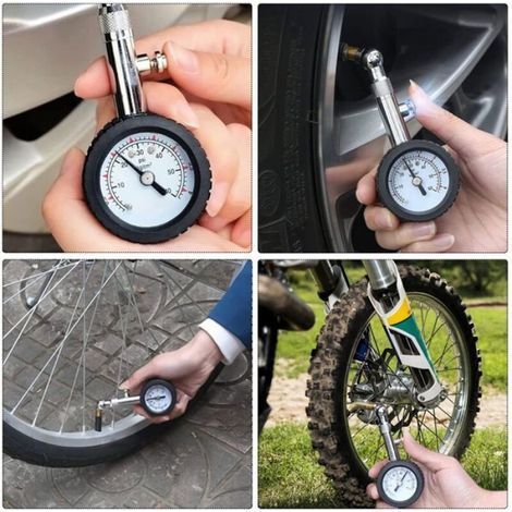 Manometre Pression Pneu-Jauge de Pression de Pneu Numérique Haute Précis 60 PSI-Portable Jauge de Pression pour Voiture Camion SUV (1/4)