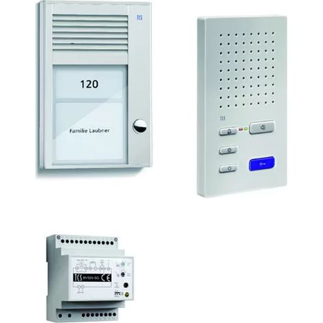 TCS audio:pack AP für 1 Wohneinheit, mit Außenstation PAK 1 Klingeltaste + 1x Freisprecher ISW3130 + Steuergerät BVS2 (1/2)