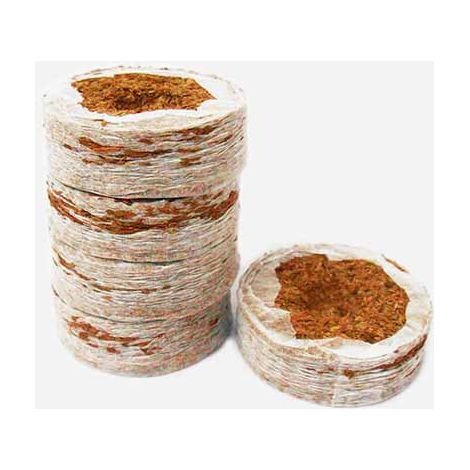 CoirCoins - Pack of 50 - Coco Peat Mix - L32 x W32 cm