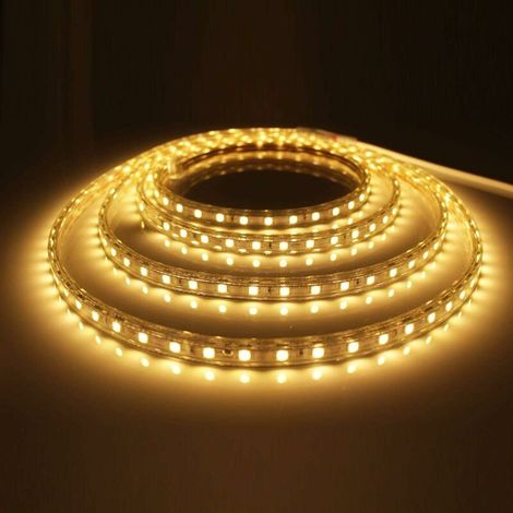 LED-Lichtleiste mit Schalter, 3 m, LED-Streifen, 220 V, IP65, wasserdicht, LED-Lichtleiste, Warmweiß (1/5)