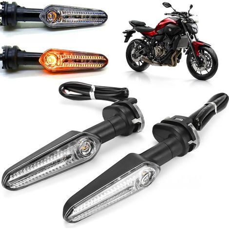 Paire Clignotant LED pour Yamaha MT07 MT09 MT10 MT25 MT03 FZ10 FZ6 XJ6