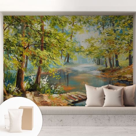 Carta Da Parati - Fotomurale In Vlies - per Decorazione pareti - Per La Cucina Camera Da Letto Per La Soggiorno Lago idilliaco 208x146 cm (1/5)