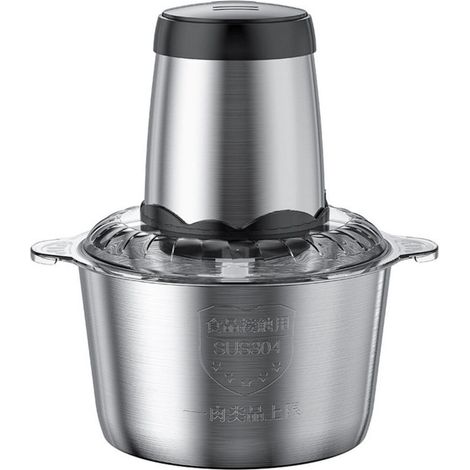 Electric mincer with 3 L stainless steel bowl, 300 W meat mincer, quickly and easily mince meat, onions, herbs and dried fruit (1/4)
