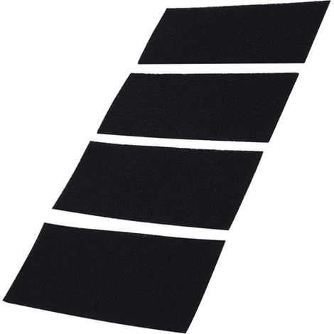 Lot de 4 Tapis Filtrants à Charbon Actif, Filtre Universel pour Extracteur, Tampon Filtrant en Polaire (1/5)