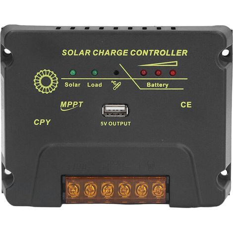 Régulateur de Charge Solaire MPPT 20A 12V/24V - Contrôleur Intelligent pour Batteries (1/5)