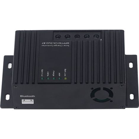 Contrôleur de charge/décharge solaire MPPT pour la charge de deux batteries, contrôleur solaire 12 V MPPT5012A DOUBLE (12 A) (1/5)