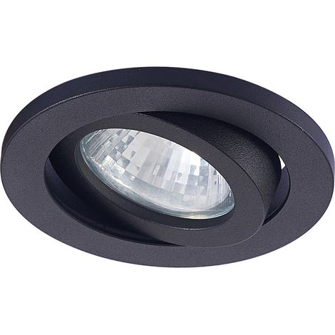 Luminaria empotrable Lagos 1 GU10 luz negra Prestige LP-440/1RS BK móvil (1/4)