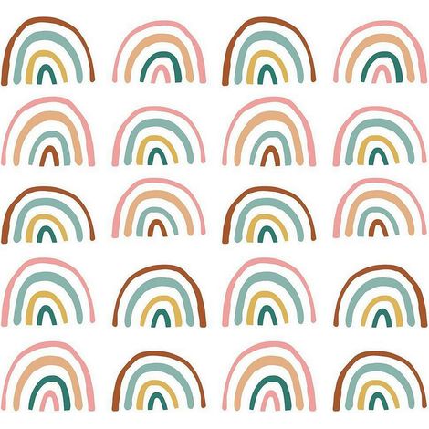 Stickers retro arc en ciel (1/5)