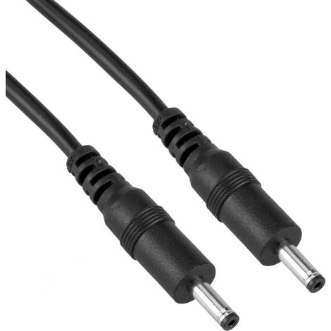 Cordon d"alimentation Connecteur DC-Jack 3.5x1.35mm 12cm (M/M) (1/4)