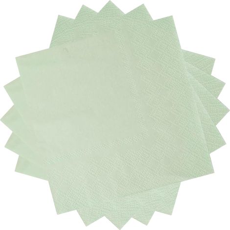 20 Pièces Serviettes Vert Sauge, Joyeux Anniversaire, Serviette de Table en Tissu pour Fête, Mariage, Cocktail, Boissons, Restauration (1/5)