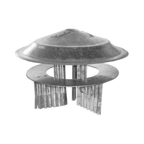 THECA sombrerete chino galv. 80-150mm , Sombrerete salida de humos adaptable para tubos de 80 a 150mmGalvanizado (1/5)