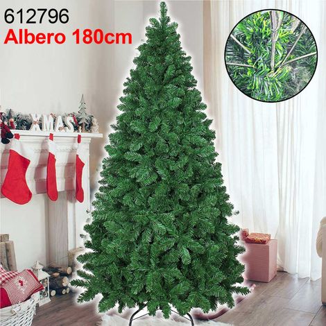 TrAdE Shop Traesio - Albero Di Natale Super Folto Artificiale Verde 180cm Effetto Realistico 832punte -