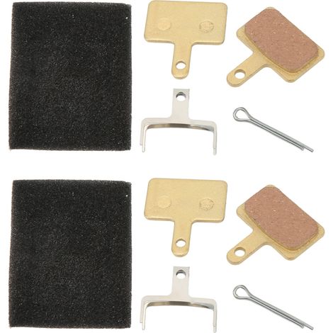 2 Paires Plaquettes Frein VTT Disque Semi-Métalliques Résine Frein Hydraulique Vélo avec Goupilles Ressort pour Cyclisme (1/5)