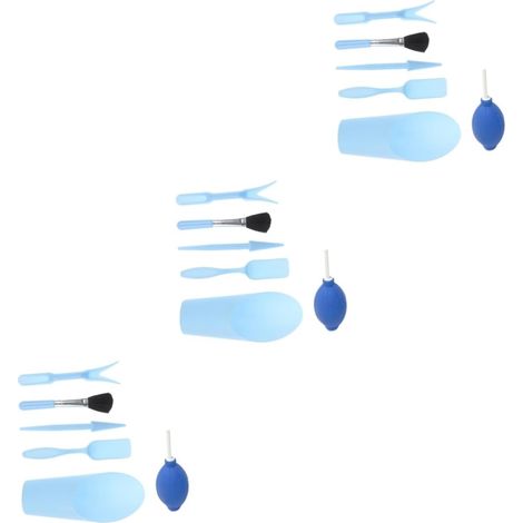 3ensembles Set De Outils De Jardinage Miniatures Pelle Souffleur Air Brosse Et Lifter De Plantes pour Succulentes Couleur Bleue pour Petits Jardins Et Plantes Intérieur (1/5)