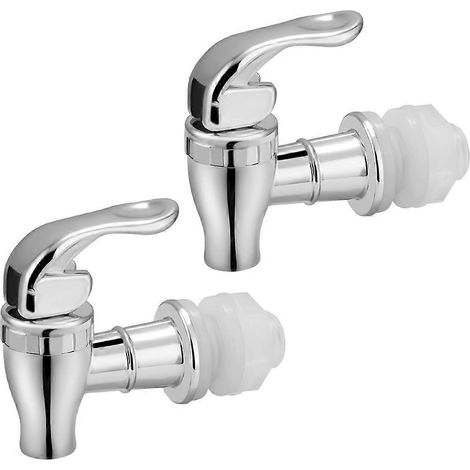 Set mit 2 Ersatzausläufen für Getränkespender. Kompatibel mit Getränkespendern mit Push-Pull-System und Getränkekrügen. (1/5)