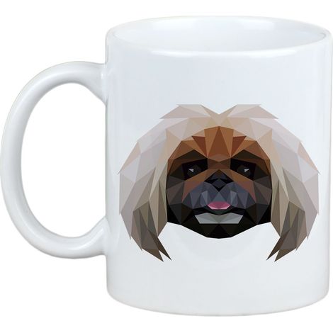 Pequinés - taza con una foto y la inscripción perro geométrico Art-Dog (1/5)