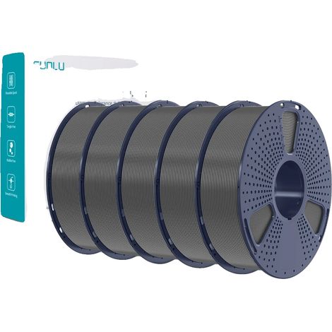 3D-Druckerfilament, 5 kg PETG, hochfest, 5 kg PETG Grau (1/2)