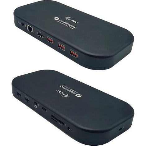Thunderbolt 3/USB-C Dual 4K Docking Station + USB-C to DisplayPort Cable (1,5 m) + Power Delivery 60W (1/4)