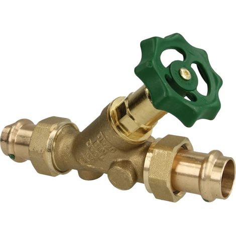 Vanne à passage direct sans purge raccord à sertir Viega 22 mm