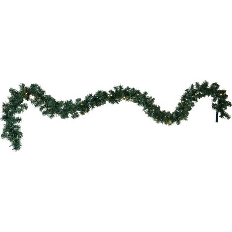 LED Weihnachtsgirlande Calgary, 250 cm, grün, Timer, IP44 (1/5)