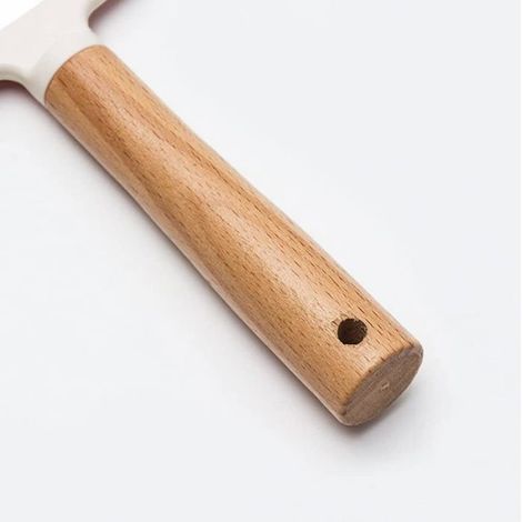 Miroir À Main - Bois Naturel - Poignée Intégrée - Pour Maquillage Et Rasage - 1 Pièce (1/5)