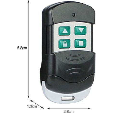 Garage Door Remotes 433MHz Garage Door Opener with Keychain - 4-Button Remote Control, Compatible with Other Systems, for Quick and Secure Garage Door Opening (1/5)