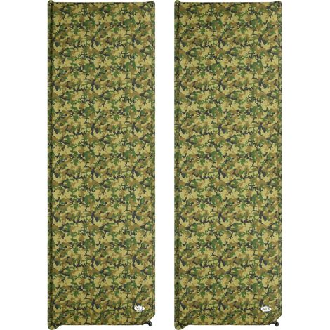 Colchoneta autoinflable para camping, compacta, ligera, paquete de 2 unidades (1/5)