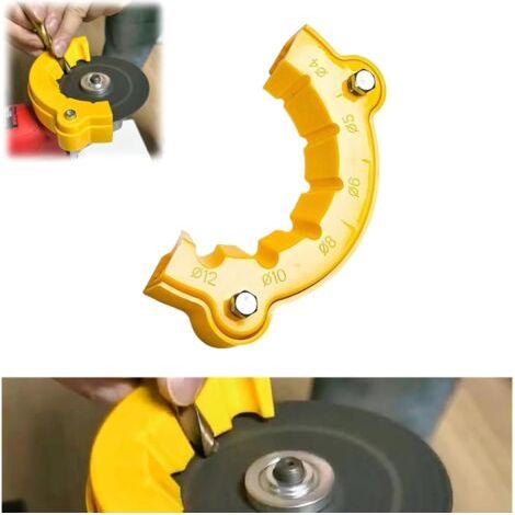 Affûteuse de forets électrique – Guide d’affûtage pour forets 4-12 mm – Meulage précis – Compatible avec meuleuse d’angle (1/5)