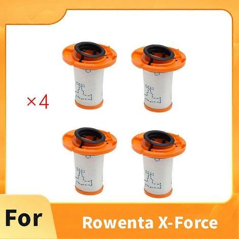 Lot de 4 filtres lavables de rechange ZR009014 pour aspirateur sans fil Rowenta X-Force Flex 12.60 13.60 14.80 16.60() (1/4)