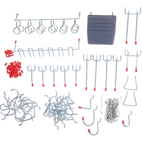 Garagenorganizer inklusive Haken Kunststoffkoffer zur