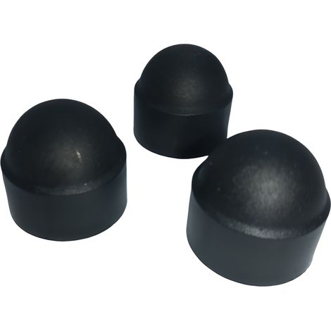 Abdeckkappe, Schraubenabdeckung, M6/10, 50 Stück, schwarz