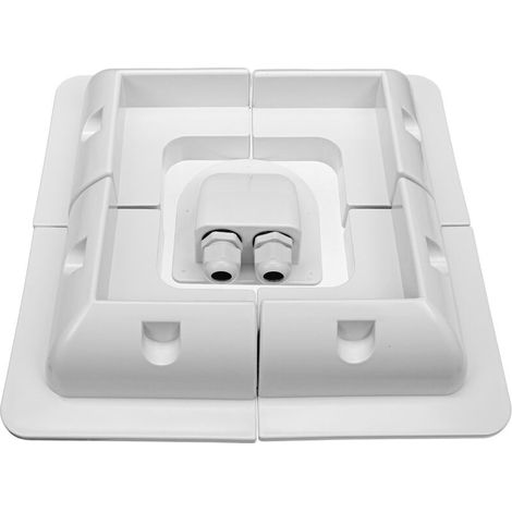 Solar Panel Corner Mounting Bracket Kit Entry Caravan Boat RV Vehicle White (1/5)