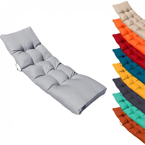 Linxor – Coussin de bain de soleil capitonné 185 x 60 cm – Résistant aux tâches et à la chaleur – Ultra confortable en polyester Oxford