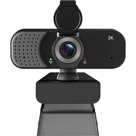 Webcam HD 2K pour Ordinateur, avec Prise USB 3.0, Idéale pour les Conversations Vidéo en Ligne, Microphone Intégré, 30 Images/Seconde (1/2)