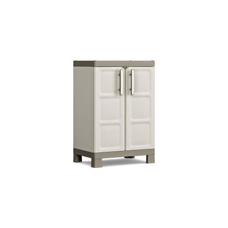 Keter – Armoire de jardin avec 2 étagères réglables – Dimensions 65x45x97cm – Capacité 15kg par étagère – Système d'assemblage facile