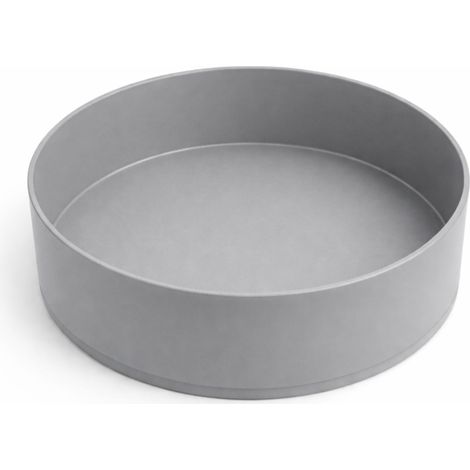 Vassoio organizer girevole a 360°, grigio, per spezie e cosmetici