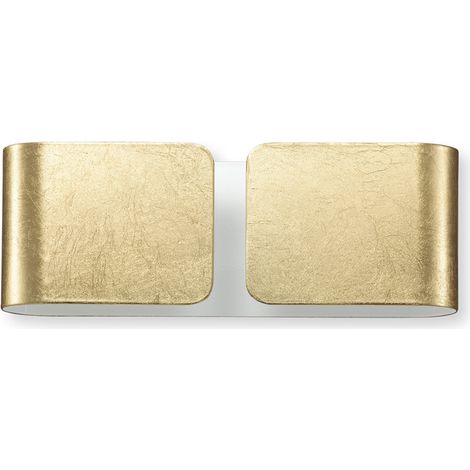 Applique Contemporanea Clip Metallo Oro 2 Luci G9 3W 3000K Luce Calda (1/2)