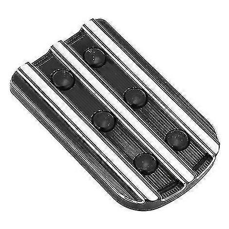 Repose-pieds et pédale de frein noirs/chromés pour moto Harley Softail Touring, CVO Electra Glide, Dyna, Fat Boy (1/5)