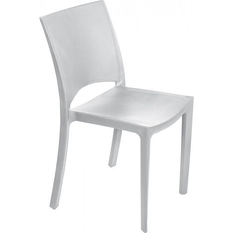 STOCK 24 SEDIE IN TECNOPOLIMERO WOODY - GRANDSOLEIL Colore: Bianco (1/4)
