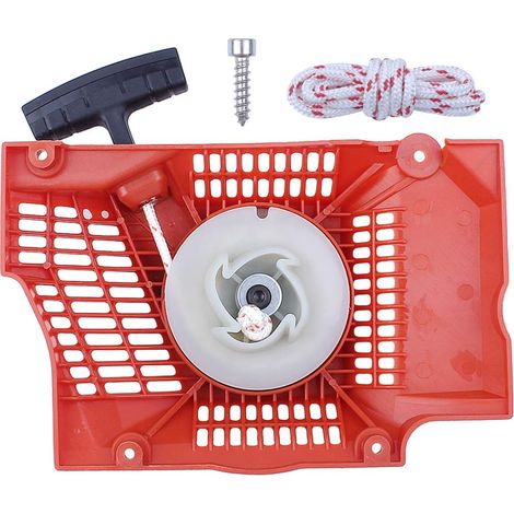 Kit de corde de démarreur à rappel avec vis de montage pour Husqvarna 365 372 372XP 371 362 pièces de tronçonneuse 503 62 82-01 (1/5)