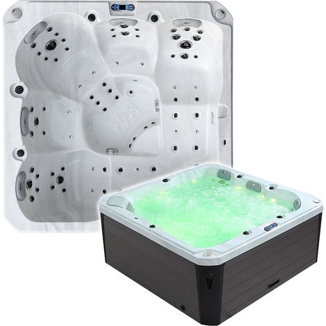 Spa gonflable 5 places GS5 – 86 jets hydromassants – Pompe 5 HP – Dimensions 215x215 cm – Isolation thermique optimisée – Archipel (1/5)