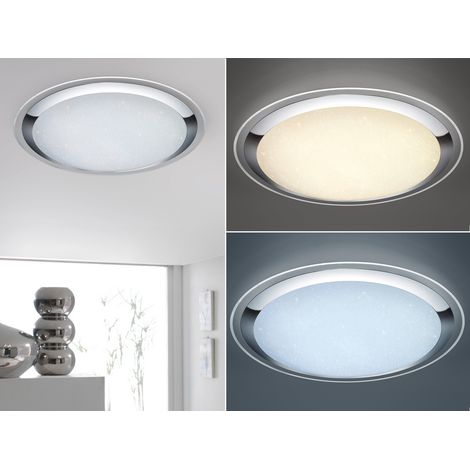 XXL LED Deckenleuchte MIKO Lichtfarbe & Dimmer per Fernbedienung, Ø 85cm (1/5)