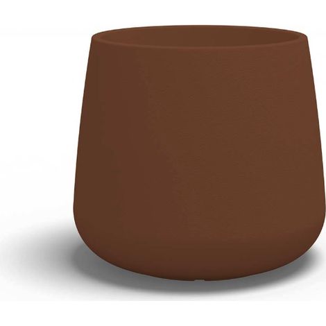 Vaso moderno di design GOCCIA 75 Ø73 H60 in polimero bronzo resistente per interno ed esterno - Made in Italy - Monacis (1/5)