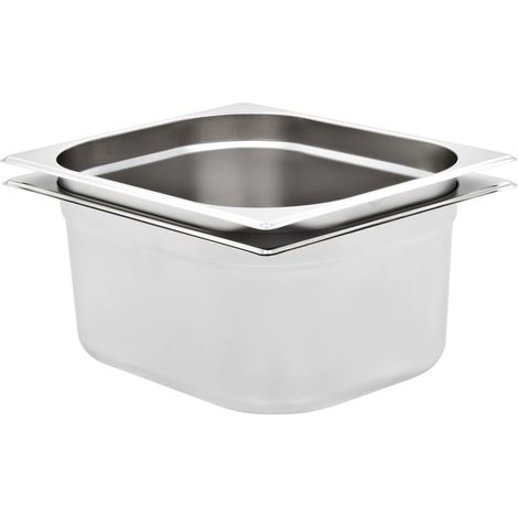 Contenitori Gastronorm 2 pz GN 1/2 150 mm in Acciaio Inox vidaXL (1/5)